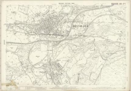 Brecknockshire XLVII.7 (includes: Aberystruth; Bryn Mawr; Llanelli) - 25 Inch Map