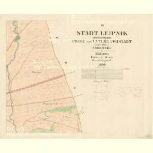 Leipnik - m1568-1-005 - Kaiserpflichtexemplar der Landkarten des stabilen Katasters