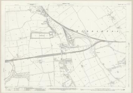 Durham LV.12 (includes: Low Dinsdale; Middleton St George; Morton Palms; Neasham) - 25 Inch Map