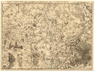 Carte Particuliere des environs de Bruxelles avec le Bois de Soigne et d'une partie de la Flandre jusques agand