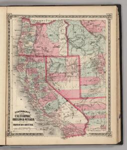 California, Oregon & Nevada with Part of Idaho, Utah & Arizona.