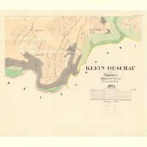 Klein Deschau - m1710-1-004 - Kaiserpflichtexemplar der Landkarten des stabilen Katasters