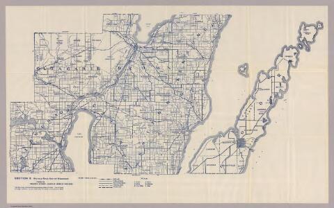Section 3. Bicycle Road Map of Wisconsin.