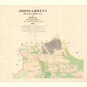 Gross Lhotta (Welka Lhotta) - m3310-1-001 - Kaiserpflichtexemplar der Landkarten des stabilen Katasters