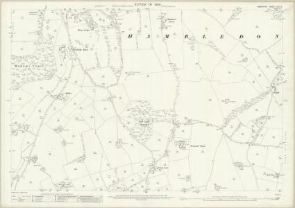 Hampshire and Isle of Wight LXVII.8 (includes: Denmead; Hambledon) - 25 Inch Map
