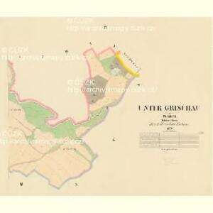 Unter Grischau - c1386-1-003 - Kaiserpflichtexemplar der Landkarten des stabilen Katasters