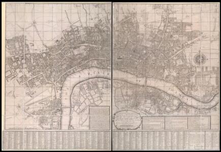 A New and Exact Plan of Ye City of London and Westminster, the Borough of Southwark, 1735