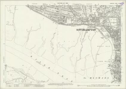 Hampshire and Isle of Wight LXV.10 (includes: Marchwood; Southampton) - 25 Inch Map