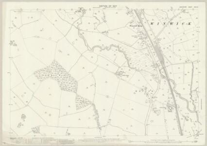 Lancashire CVIII.12 (includes: Burtonwood; Great Sankey; Warrington; Winwick) - 25 Inch Map
