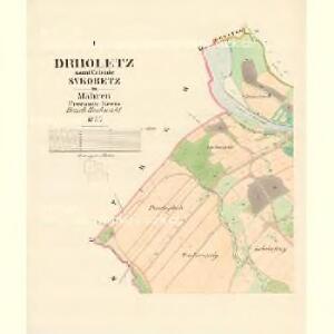 Drholetz - m0578-1-001 - Kaiserpflichtexemplar der Landkarten des stabilen Katasters