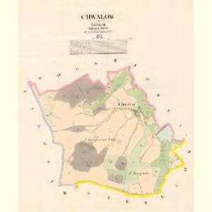 Chwalow - c2695-1-001 - Kaiserpflichtexemplar der Landkarten des stabilen Katasters