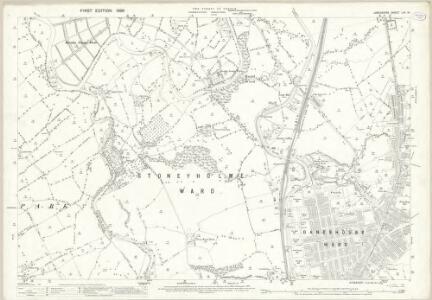 Lancashire LVI.14 (includes: Burnley; Ightenhill; Reedley Hallows) - 25 Inch Map