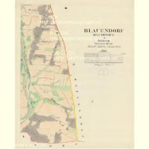 Blauendorf (Bludowice) - m0119-1-003 - Kaiserpflichtexemplar der Landkarten des stabilen Katasters