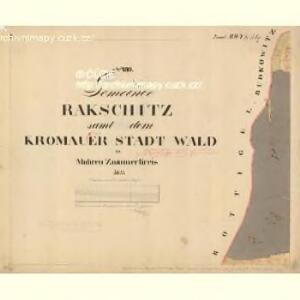 Rakschitz - m2552-1-001 - Kaiserpflichtexemplar der Landkarten des stabilen Katasters