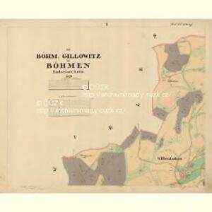 Böhm. Gillowitz - c2059-2-001 - Kaiserpflichtexemplar der Landkarten des stabilen Katasters