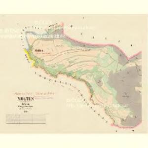 Mölten, Lhotta hinter Machau - c3945-1-001 - Kaiserpflichtexemplar der Landkarten des stabilen Katasters