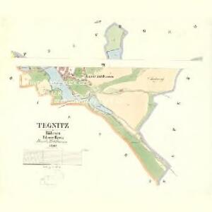 Tegnitz - c8152-1-005 - Kaiserpflichtexemplar der Landkarten des stabilen Katasters
