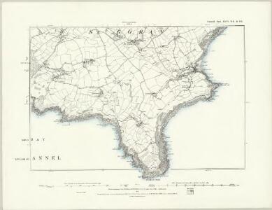 Cornwall LXVI.SW - OS Six-Inch Map