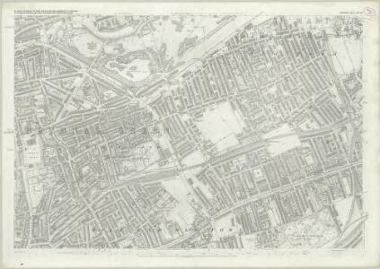 London (First Editions c1850s) XXVIII (includes: Bethnal Green; Hackney; Poplar Borough; Stepney) - 25 Inch Map