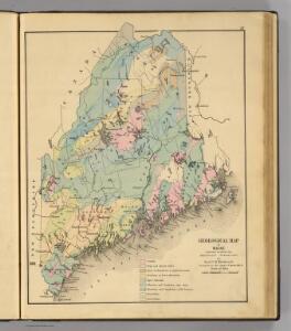 Geological map of Maine.