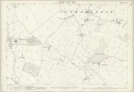 Essex (1st Ed/Rev 1862-96) XVII.3 (includes: Alphamstone) - 25 Inch Map