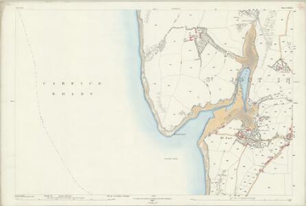 Cornwall LXXII.1 (includes: St Just in Roseland) - 25 Inch Map