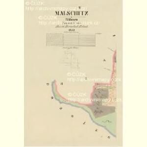 Malschitz - c4444-1-004 - Kaiserpflichtexemplar der Landkarten des stabilen Katasters