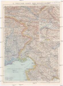G. Freytags Karte der Isonzo-Front