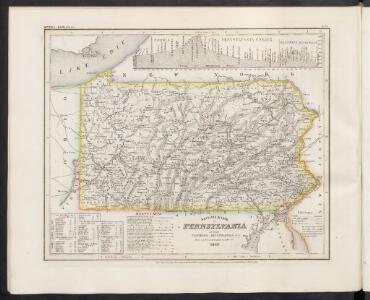 [Neueste Karte von Pennsylvania mit seinen Canaelen, Eisenbahnen und c.]