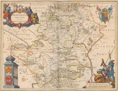 Hertfordia Comitatus. Vernacule Hertfordshire [Karte], in: Theatrum orbis terrarum, sive, Atlas novus, Bd. 4, S. 254.