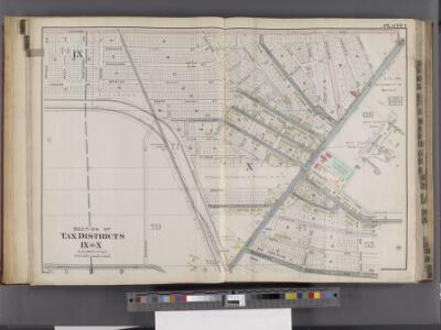 Buffalo, V. 1, Double Page Plate No.1 [Map bounded by Kenmore Ave., Minnesota Ave., Hertel Ave., Dryden Ave.] / engraved by Albert Volk.