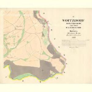 Woitzdorf (Wogtiechow) - m3458-1-004 - Kaiserpflichtexemplar der Landkarten des stabilen Katasters