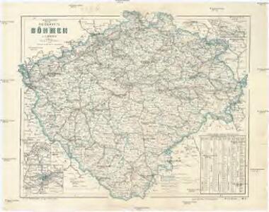 Reisekarte von Böhmen