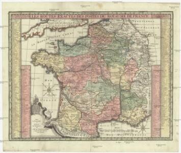 Les routes exactes des postes du royaume de France