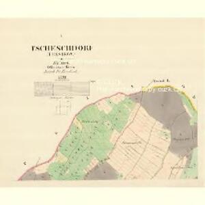 Scheschdorf (Tessikow) - m3103-1-001 - Kaiserpflichtexemplar der Landkarten des stabilen Katasters
