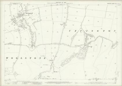 Berkshire XIII.14 (includes: Kingston Lisle; Uffington; Woolstone) - 25 Inch Map