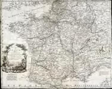 A new map of France, in which the post stages are exactly express'd
