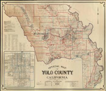 Official Map of Yolo County, California, 1926.