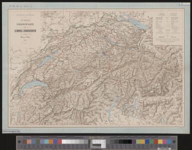 Officielle Uebersichtskarte der Schweiz. Eisenbahnen vom Monat März 1876
