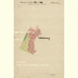 Nikolsburg - m1785-1-012 - Kaiserpflichtexemplar der Landkarten des stabilen Katasters