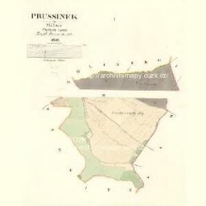 Prussinek - m2436-1-001 - Kaiserpflichtexemplar der Landkarten des stabilen Katasters