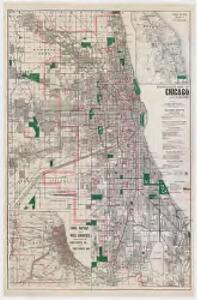 Blanchard's map of Chicago and suburbs
