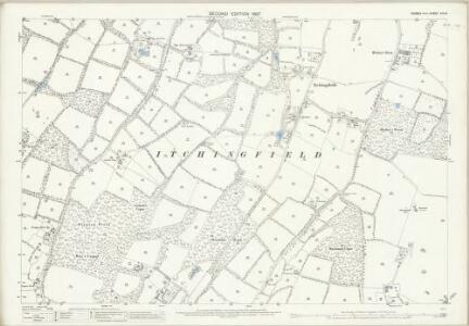 Sussex XIII.14 (includes: Itchingfield) - 25 Inch Map