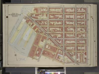 Brooklyn, Vol. 1, Double Page Plate No. 8; Part of    Wards 6 & 12, Section 2; [Map bounded by Degraw St., Henry St., Coles St.,       Seabring St., Van Brunt St., Commerce St.; Including Commercial Wharf Conover    St., India Wharf, Hamilton Ave., Un