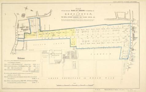 PLAN of the Several PLOTS OF GROUND for Building on at KENSINGTON