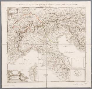 Petit tableau d'assemblage de la carte générale de la guerre en Italie, uit: [Alsace-Franche-Comté / Bacler d'Albe]