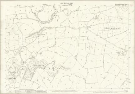 Staffordshire XXXIII.14 (includes: Foston And Scropton; Hanbury; Tutbury) - 25 Inch Map