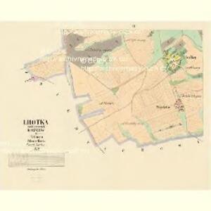 Lhotka - c3954-1-002 - Kaiserpflichtexemplar der Landkarten des stabilen Katasters