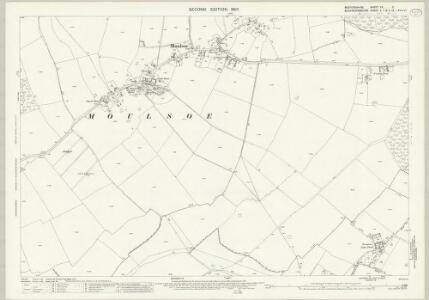 Bedfordshire XX.2 (includes: Broughton; Cranfield; Moulsoe; Newport Pagnell) - 25 Inch Map