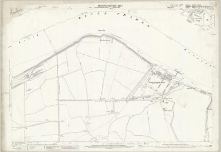 Essex (1st Ed/Rev 1862-96) LXXXII.2 (includes: Barking; Borough Of Woolwich; Dagenham; Erith) - 25 Inch Map